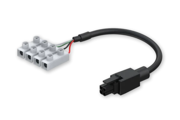 Power Cable with 4-way Screw Terminal